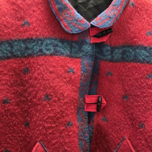 Vintage 100% Wool Scandi Boho Western Jacket | Handmade in Canada - Picture 5 of 11